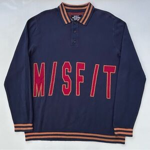 M/SF/T Mad Minds Pullover Polo Sweater Size Men’s Large 100% Cotton